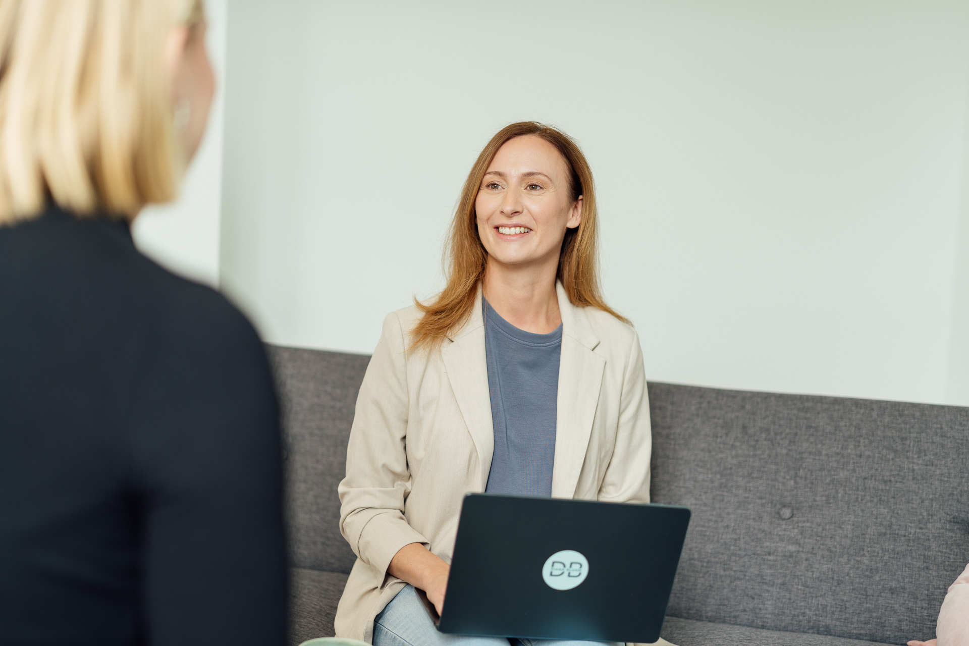 Diana Bluhm beim Gespräch mit der Zielgruppe